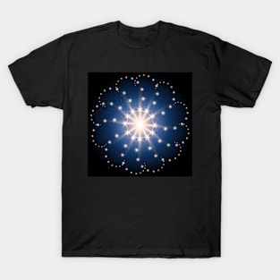 Luxury festive pattern with shiny golden stars T-Shirt